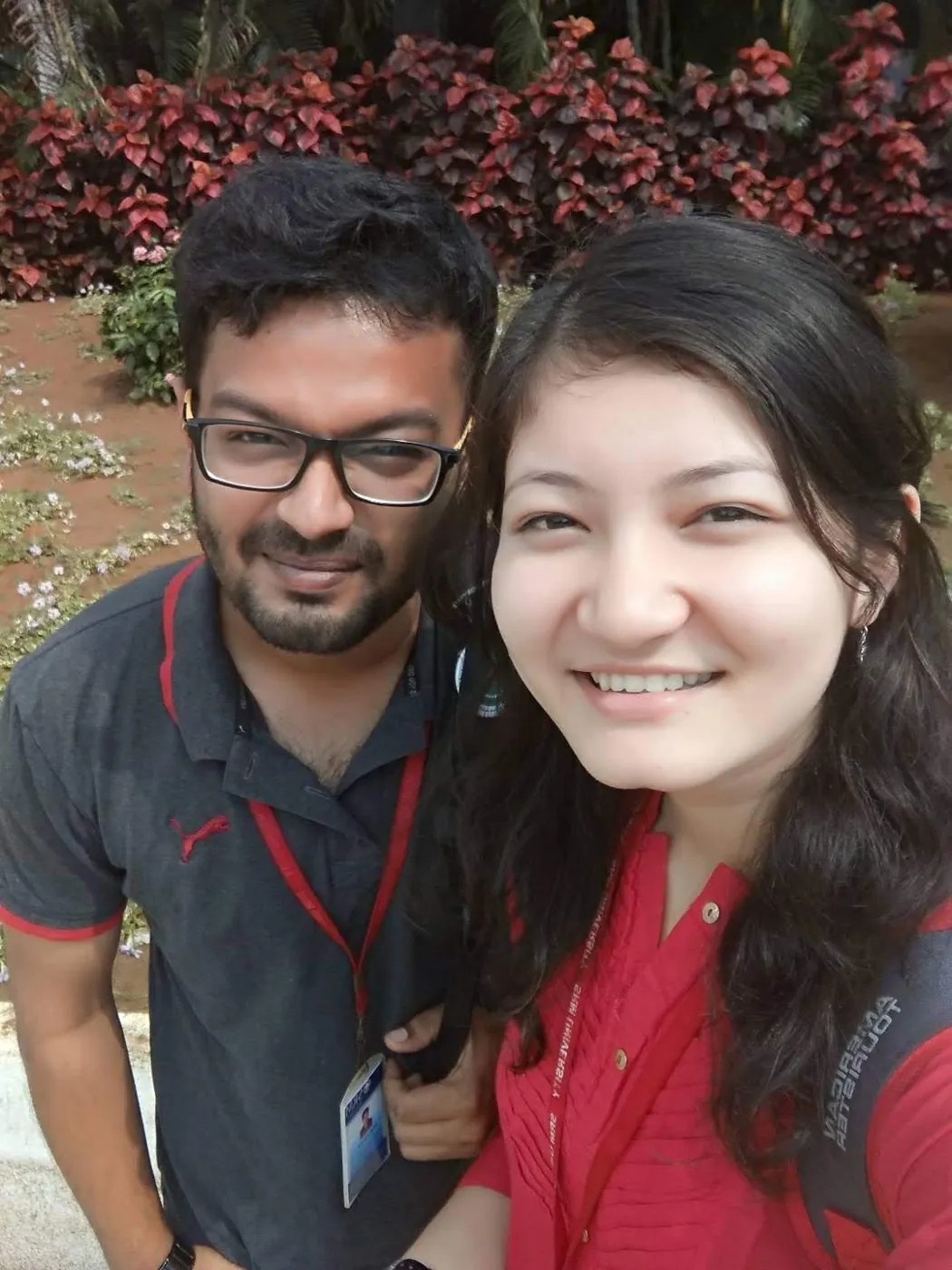 Our first photo together